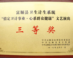 文艺演出三等奖